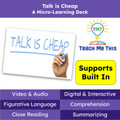 Talk is Cheap Figurative Language Reading Passage and Activities