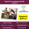 Figurative Language Reading Passage and Activities BUNDLE Volume 8