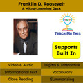 President Franklin Roosevelt Informational Text Reading Passage and Activities