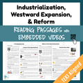 Industrialization, Westward Expansion, & Reform | Digital + Print Reading Passages