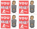 Ruth Bader Ginsburg "You Rule" Valentine's Day Card