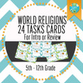 Geography, World Religions Task Card Cooperative Activity