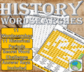 World History Wordsearches: 11 Time Periods, 11 Wordsearches, Answer Keys, Print and Go!