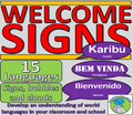 Classroom WELCOME SIGNS: 15 Global Languages - Back to School Display Pack