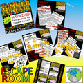 SUMMER BUNDLE: 5 Activities: Escape Room, STEM challenge, Science, Color book