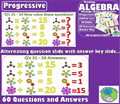 MATH ALGEBRA: Progressive approach to teaching algebra - from images to letters