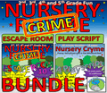 ESCAPE ROOM/PLAYSCRIPT BUNDLE: Nursery Crime, 10 Challenges and complete class playscript