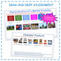 Bundle of 10 Drag and Drop Google Slides Activities for Economics or Printable