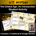 U.S. History | Gilded Age | Progressivism | An Introductory Activity