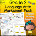 Grade 2 English Language Arts Common Core Worksheet Bundle