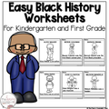 EASY Black History Learning Pages Kindergarten First Grade Handwriting