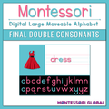 This digital Montessori Large Moveable Alphabet focuses on decoding words with final double consonants and is available in 2 different digital formats:

1. PowerPoint Presentation

2. Boom Cards™

 