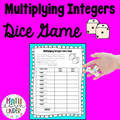 Multiplying Integers Dice Game