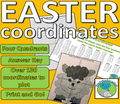 EASTER COORDINATES: EASTER LAMB - 4 Quadrants, 130+ Coordinates to plot, resources and answer key