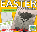 EASTER COORDINATES: EASTER LAMB - 4 Quadrants, 130+ Coordinates to plot, resources and answer key