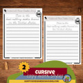 March Copywork Printables - Cursive