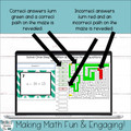 Solve One Step Addition and Subtraction Equations Digital Maze