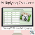 Multiply Fractions Self Checking Pixel Art 