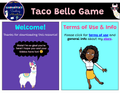 Taco Bello Game: Spanish Vocabulary - The Environment