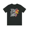 "Jesus Saves" (baseball) Crew Neck T-Shirt