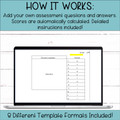 12 Question Self-Grading Assessment Templates