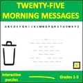 Morning Messages for Early Elementary: Set 3