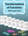 Transformations of Functions Worksheet Packet