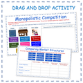 Four Market Structures Drag and Drop Google Slides for High School Economics