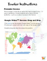 World Geography Label Landforms on a Map Major Mountains Rivers Lakes Oceans