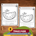 August Copywork Printables - Trace Over