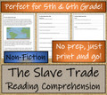 Transatlantic Slave Trade Close Reading Activity | 5th Grade & 6th Grade