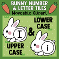 Bunny Rabbit Letter and Number Tiles - Moveable Clipart - 259 images!