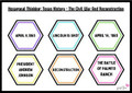 Texas History Civil War and Reconstruction Hexagonal Thinking Activity