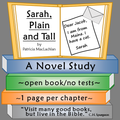 Sarah, Plain and Tall Novel Study