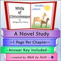 Misty of Chincoteague Novel Study
