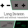 Long Division with and without Remainders - FREE