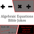 Algebraic Equations Bible Jokes