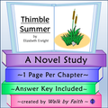 Thimble Summer Novel Study