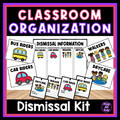 EDITABLE Dismissal Kit | Chart Posters Backpack Tags