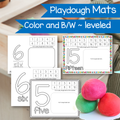 PREWRITING NUMBERS PLAYDOUGH MATS AND ACTIVITIES