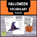 Halloween Vocabulary Puzzles