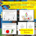 BUNDLE - PREWRITING LETTERS AND NUMBERS Activities and Worksheets 