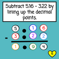 Easter Adding and Subtracting Decimals with Number Chips