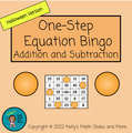 Halloween One-Step Equation Bingo - Add and Subtract - Digital and Printable