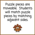 Thanksgiving Adding and Subtracting Integers Puzzle