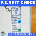 PE Exit Check | PE Self Assessment Posters