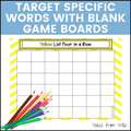 Fry's First 100 Sight Word Games: Four in a Row: Words 21 - 30 - Printable