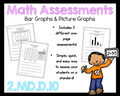 2.MD.10 Bar Graphs & Picture Graphs Assessment 2nd Grade Math 2.MD.D.10