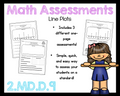 2.MD.9 Line Plots Measurement Assessment 2nd Grade Math 2.MD.D.9