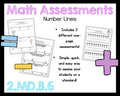 2.MD.6 Add and Subtract Length on Number Line Assessment 2nd Grade Math 2.MD.B.6